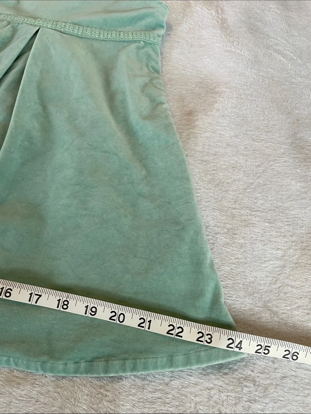 Baby Gap Mint Velvet Dress with Empire Waist